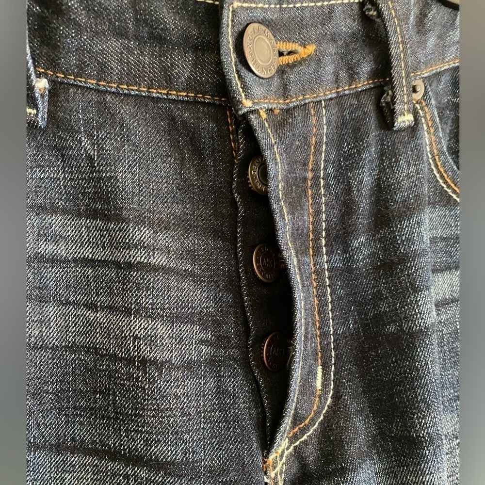 ARMANI EXCHANGE Men’s Button Fly Mid-Rise Boot Cut Jeans Size 33 Long - Picture 8 of 9